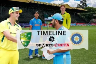 Australian Men’s Cricket Team vs India National Cricket Team Timeline