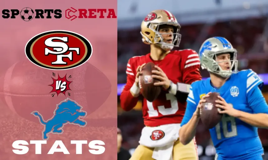 49ers vs Detroit Lions Match Player Stats