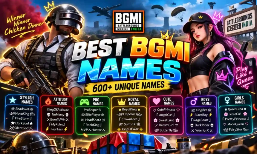 Best BGMI Names