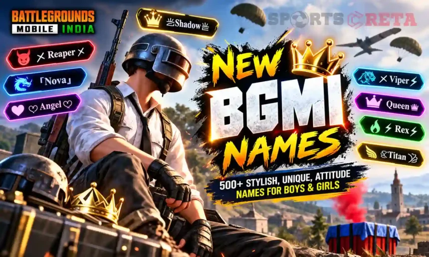 new BGMI names