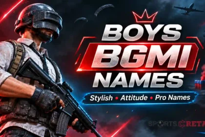 Boys BGMI Names